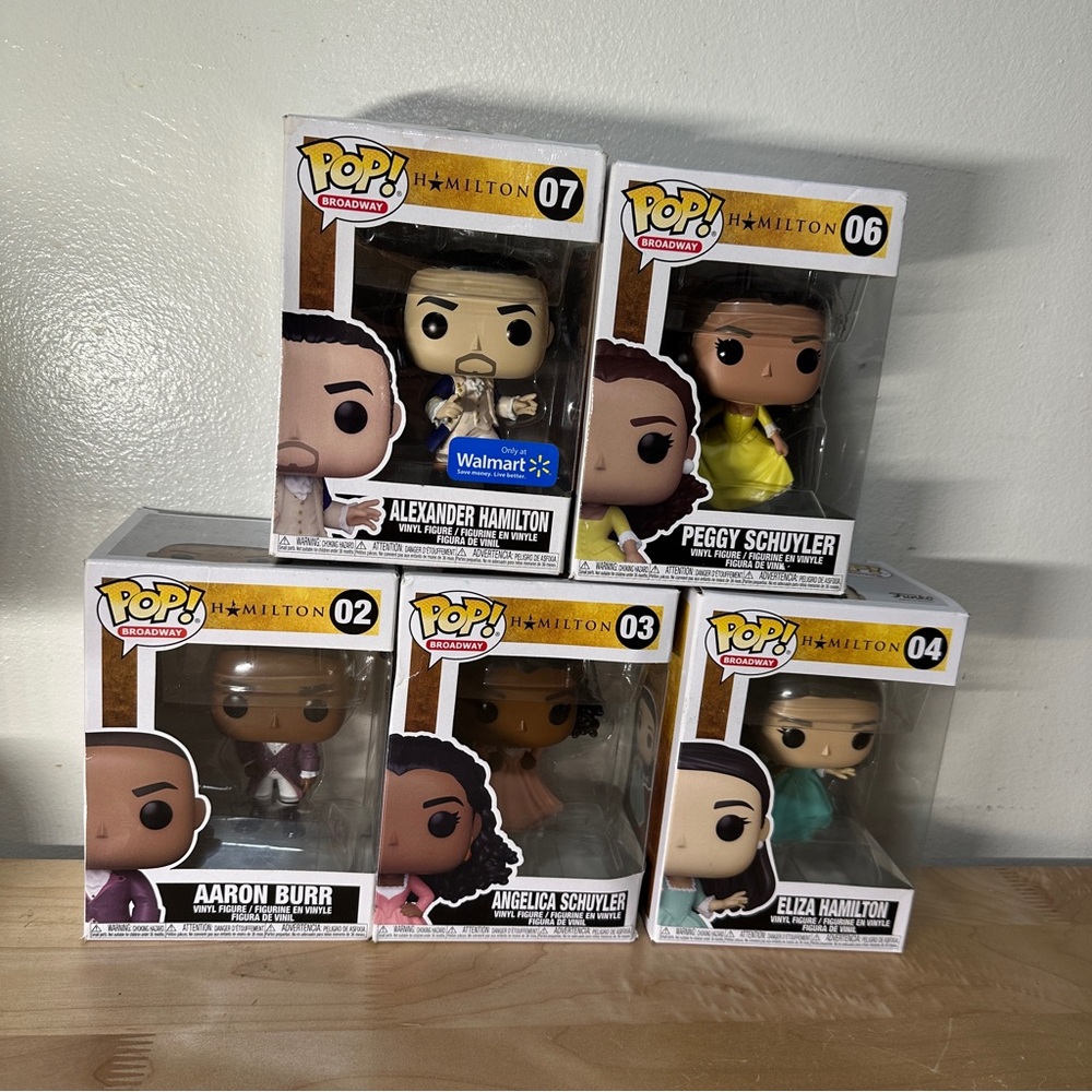 Funko Hamilton POP! Vinyl Figure Set with Yellow Peggy Schuyler